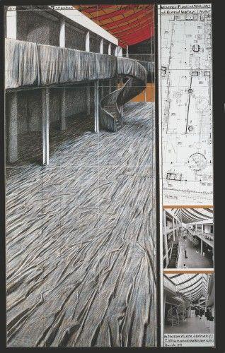 Christo and Jeanne Claude, Wrapped Floors and Stairways and Covered Windows Project   ©  VG Bild-Kunst, Bonn 2024