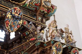 Ludwig Münstermann, Altar Rodenkirchen, Detail, 1629 © Landesmuseum Kunst & Kultur Oldenburg Ludwig Münstermann, Altar Rodenkirchen, Detail, 1629 © Landesmuseum Kunst & Kultur Oldenburg
