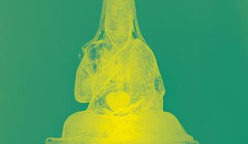 Röntgenaufnahme der zentralen Figur des Lamas im Gungervaa (mongolischer Holzschrein) © Stiftung Humboldt Forum im Berliner Schloss / Staatliche Museen zu Berlin, Ethnologisches Museum, Foto: Christoph Schmidt / Gemäldegalerie Röntgenaufnahme der zentralen Figur des Lamas im Gungervaa (mongolischer Holzschrein) © Stiftung Humboldt Forum im Berliner Schloss / Staatliche Museen zu Berlin, Ethnologisches Museum, Foto: Christoph Schmidt / Gemäldegalerie