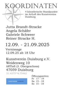 Jutta Brandt-Stracke, Angela Schäfer, Gabriele Schweer, Rainer Stracke H  ©  Kunstverein Duisburg/Jutta Brandt-Stracke