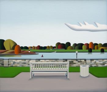 Jan Schüler - Dresden: Blick vom Schloss Pillnitz auf die Elbinsel © Jan Schüler/ VG Bild-Kunst, Bonn 2026, courtesy Galerie Poll, Berlin Jan Schüler - Dresden: Blick vom Schloss Pillnitz auf die Elbinsel © Jan Schüler/ VG Bild-Kunst, Bonn 2026, courtesy Galerie Poll, Berlin