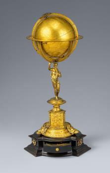 Himmelsglobus mit Sonnenuhr, Christoph Schissler, Augsburg 1597, Sammlung Pohl-Goldschmidt  &copy;  Arithmeum, Bonn