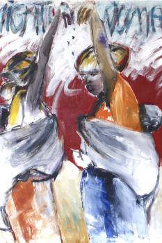 Ronny Goerner, Mighty Woman, 2006, Acryl auf Leinwand © Ronny Goerner Ronny Goerner, Mighty Woman, 2006, Acryl auf Leinwand © Ronny Goerner