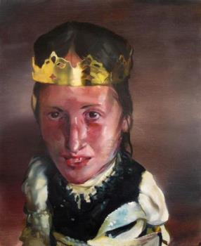 François Jacob Princesse Carton 2013,  &copy;  François Jacob Princesse Carton 2013, Öl auf Leinwand 49 x 39 cm, Inv. 2020/01, Kunstmuseum Wolfsburg, Wolfsburg